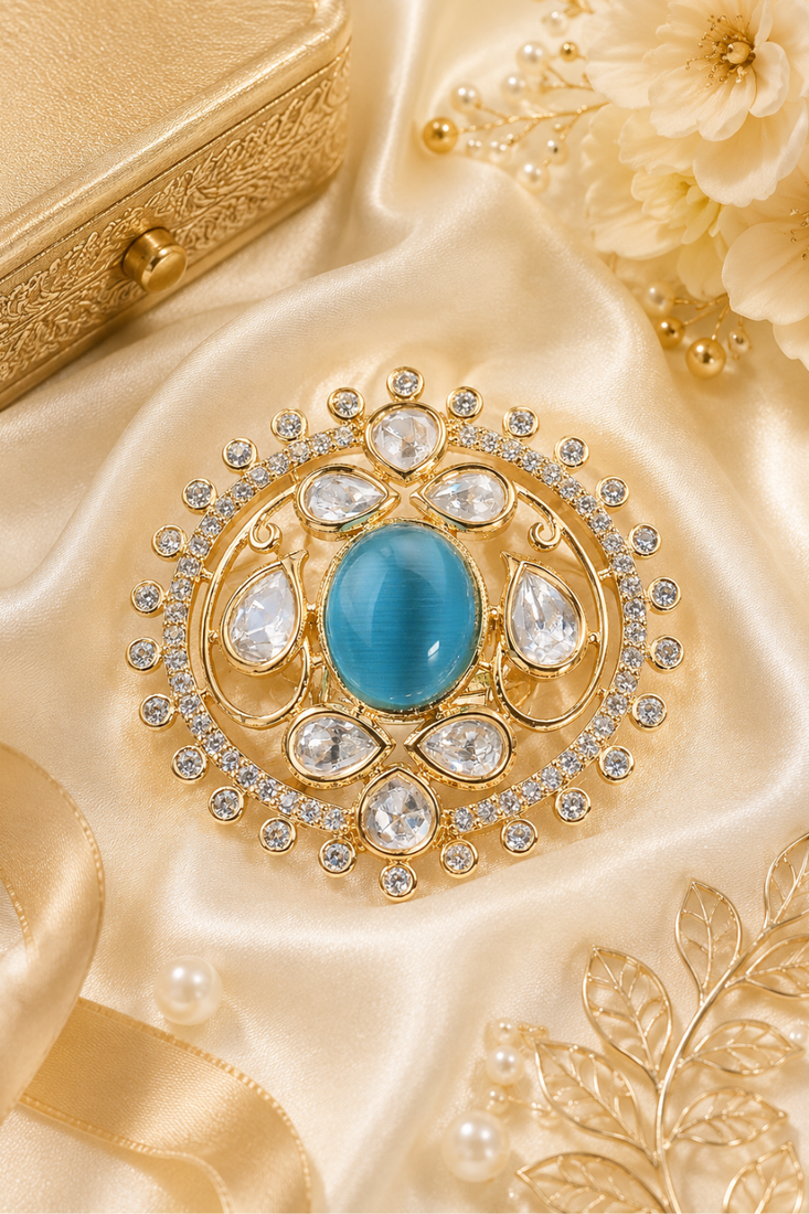 Imperial bloom luxury adjustable ad finger ring