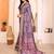 multi color print work cotton blend saree