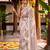 Graceful satin silk blend floral printed saree