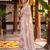 Graceful satin silk blend floral printed saree
