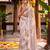 Graceful satin silk blend floral printed saree