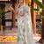 Graceful satin silk blend floral printed saree