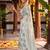 Graceful satin silk blend floral printed saree