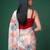 Women's dull satin floral printed saree with unstitched blouse piece