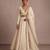 Ivory Embroidered Satin Linen Lehenga Set