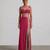 Hot pink embroidered dupion silk co ord set