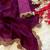 Purple Color Emebroidered Lace Border Orangza Saree