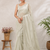 Off White Color Original beeds work Silk Blend Saree