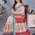 cream color digital printed work cotton blend saree
