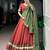 chanderi silk blend navratri lehenga choli with dupatta- full stitched free size