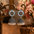 Meenakari pattern oxidised jhumka's