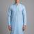 linen satin with embroidery and beads work mens wear kurta pajama