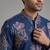poly linen satin with embroidered work mens wear kurta pajama