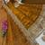 Gold fendy silk blend embroidered gown set with dupatta