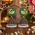 Oxidised radhe krishna frame jhumka's