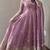Pink fendy silk blend embroidered gown set with dupatta