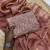 Chiku Color Embroidered Silk Blend Saree