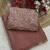 Chiku Color Embroidered Silk Blend Saree