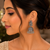 Oxidised silver look radha krishna jhumka's