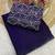 Purple Color Embroidered Silk Blend Saree