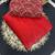 Red Color Embroidered Silk Blend Saree