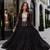 Black georgette free size stitched navratri anarkali suit with laheriya & kutchi patchework