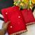 Red Color Butti embroidered and Sequence Work Silk Blend Saree 