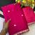 Rani Pink Color Butti embroidered and Sequence Work Silk Blend Saree 