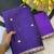 Purple Color Butti embroidered and Sequence Work Silk Blend Saree 