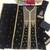 Black premium faux georgette embroidered suit set