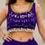 purple cotton embroidered mirror work ghagra choli