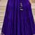 purple cotton embroidered mirror work ghagra choli