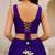 purple cotton embroidered mirror work ghagra choli
