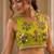 multicolor cotton embroidered mirror work ghagra choli