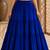 royal blue cotton embroidered mirror work ghagra choli