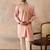 Men pink zari embroidered silk blend kurta with trousers & dupatta