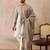 Men grey silk blend embroidered ethnic kurta with trousers & dupatta
