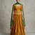 Mustard Yellow Dupion Silk Lehenga Set