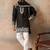 Mens black silk blend solid embroidered kurta with dupatta