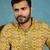 Mens green silk blend ethnic motifs ikat printed kurta