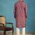Mens purple silk blend ethnic motifs ikat printed kurta