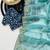 Sky Blue Color  Embroidery Sequence Work with Rich Floral Border Silk Blend Saree