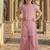 Pastel pink embroidered cotton silk co ord set