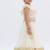 Off white embroidered net lehenga set
