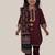Maroon embroidered cotton kurti set