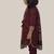 Maroon embroidered cotton kurti set