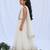 Off white embroidered net lehenga set