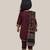 Maroon embroidered cotton kurti set