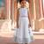 White embroidered brocade lehenga set