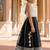 Silver black embroidered brocade lehenga set